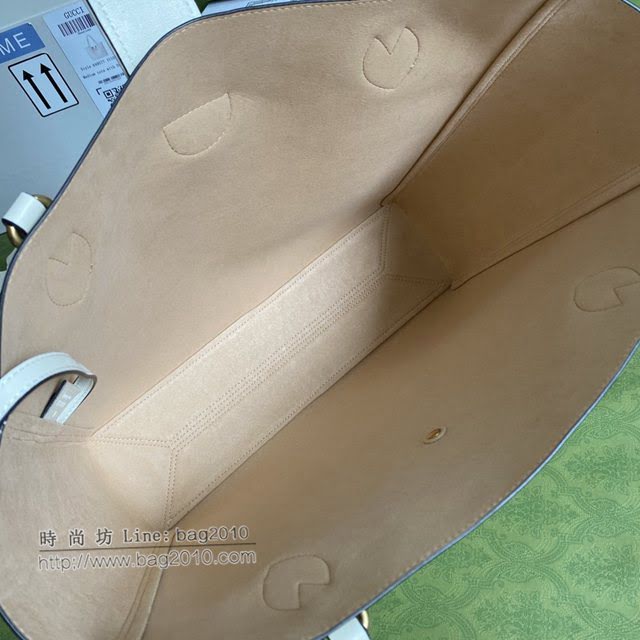 Gucci专柜新款女包, 古驰双G简约头疼的托特包购物袋 649577  gdj1658